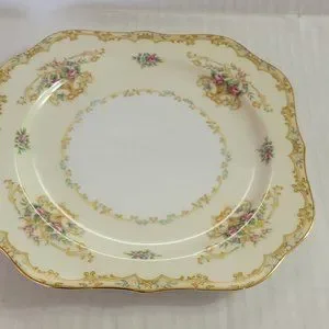 Noritake Dining 2 Noritake China Japan Acacia Square Salad Plate Gold Floral Pink Roses 7 34 Poshmark